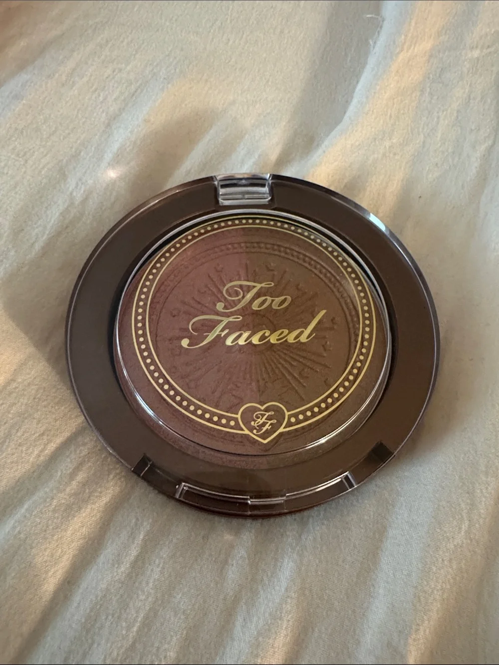 Too Faced Sun Bunny Blushing Bronzer - Pink and Gold Artwork- STRAWBERRY BUNNY